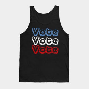 Retro Distressed Vote Tank Top